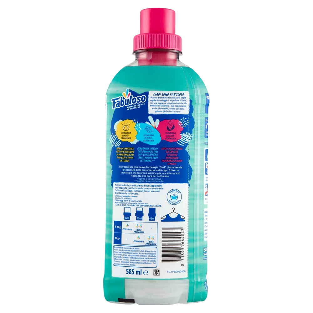 Fabuloso ammorbidente concentrato Profumi di Taormina 585 ml